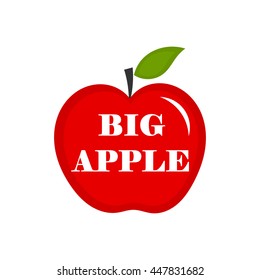 Big apple. Vector illustration