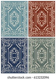 Big Area Carpet Design in 4 color variations