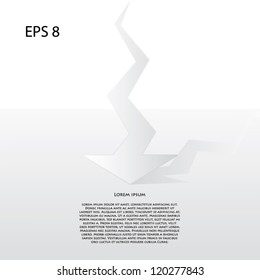 big arrow. abstract poster. eps8