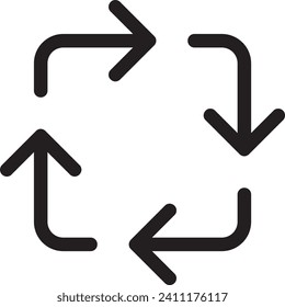 Big arrow black icon. Arrow icon. Arrow vector collection. Modern simple arrow. Vector illustration