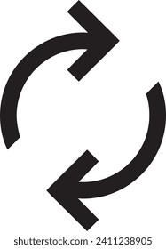 Big arrow black icon. Arrow icon. Arrow vector collection. Modern simple arrow. Vector illustration