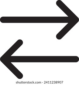 Big arrow black icon. Arrow icon. Arrow vector collection. Modern simple arrow. Vector illustration