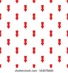 Big arrow pattern. Cartoon illustration of big arrow vector pattern for web