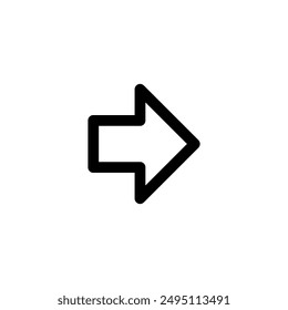 Icono de flecha grande a la derecha, diseño de Vector