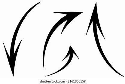 Big arrows black icons set. Arrow icon. Arrow vector collection. Arrow. Cursor. Simple and modern arrows. vector illustration
