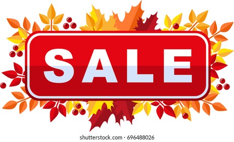 Big autumn sale, sticker