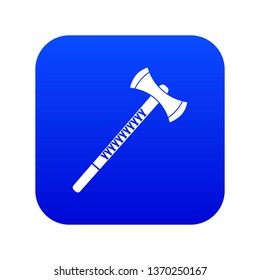 Big ax icon digital blue for any design isolated on white vector illustration