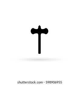 Big ax icon. Simple illustration of big ax vector icon for web