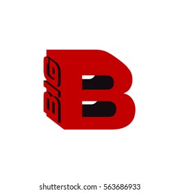 Big B Capital Letter Logo Vector