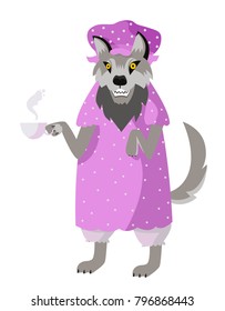 big bad dressed granny wolf