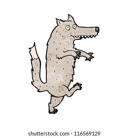 caricatura del gran lobo malo