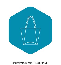 Big bag icon. Outline illustration of big bag vector icon for web