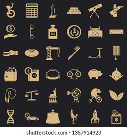 Big balance icons set. Simple style of 36 big balance vector icons for web for any design