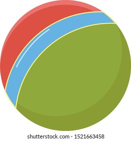 Big ball, illustration, vector on white background.