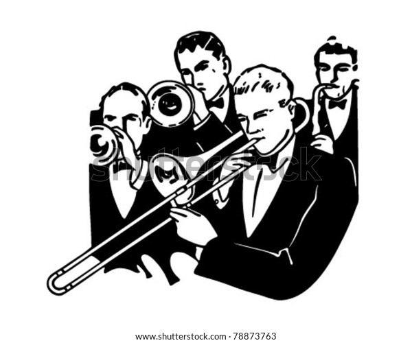 Big Band\
Horn Section - Retro Clipart\
Illustration