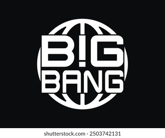 Big Bang concept t shirt design, urban streetwear design for t shirt poster hoodie, suitable for screen printing