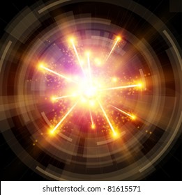 Big Bang - Explosion & radial design