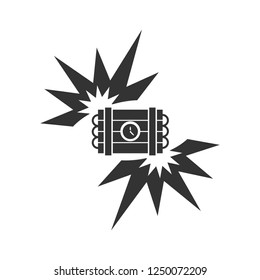 Big Bang Flash. Icon Flat