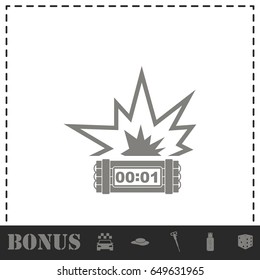 Big Bang Flash icon flat. Simple vector symbol and bonus icon