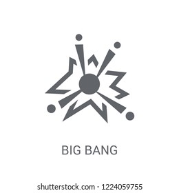 Big Bang Icon. Trendy Big Bang Logo Concept On White Background From Astronomy Collection. Suitable For Use On Web Apps, Mobile Apps And Print Media.