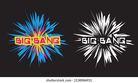 Big Bang Logo Print Vector