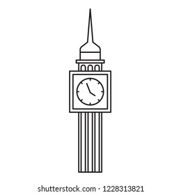 Big Bang world famous landmark in England, vector  illustration, modern concept, outline style