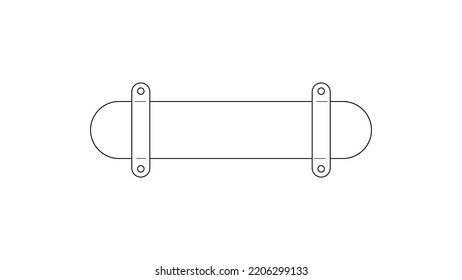 Big banner on white background