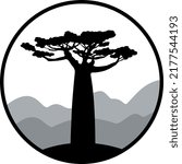 Big baobab logo. Baobab label
