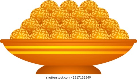 big basket of Indian sweets laddu festival element sweet confectionary