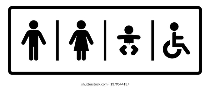 Big Bathroom Sign