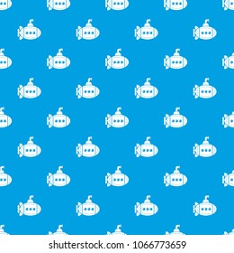 Big bathyscaphe pattern vector seamless blue repeat for any use