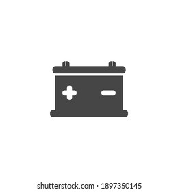 Gran icono de la batería Gráfica de vectores blanco y negro
