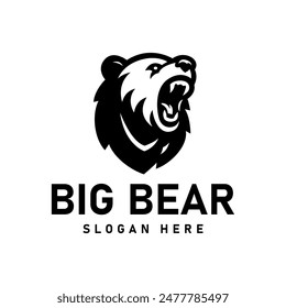 Big Bear Logo Design, Vector de la mascota, Descarga gratis