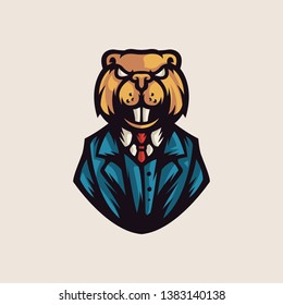 big beaver boss logo template