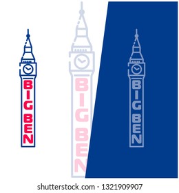 big ben blue red logo