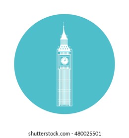 big ben building isolated icon vector illustration design