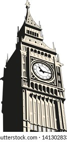 Big Ben - the Clock Tower of the Houses of Parliament, London