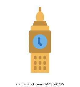 Big Ben Flat icon Design 