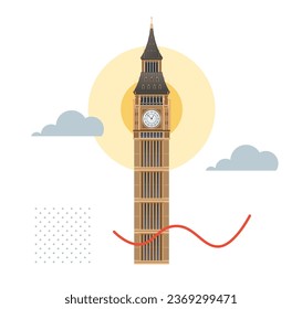  Big Ben - Great Clock of Westminster - Stock Illustration as EPS 10 File