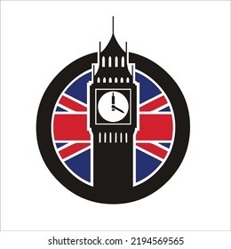 big ben icon in the circle