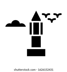 big ben icon or logo isolated sign symbol vector illustration - high quality black style vector icons
