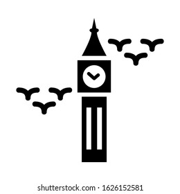 big ben icon or logo isolated sign symbol vector illustration - high quality black style vector icons
