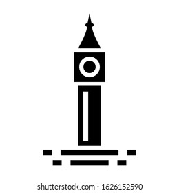 big ben icon or logo isolated sign symbol vector illustration - high quality black style vector icons
