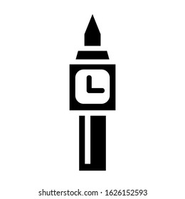 big ben icon or logo isolated sign symbol vector illustration - high quality black style vector icons
