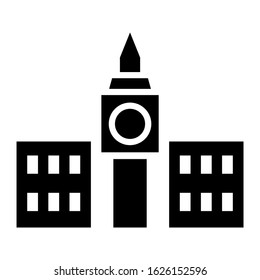 big ben icon or logo isolated sign symbol vector illustration - high quality black style vector icons
