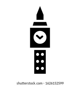 big ben icon or logo isolated sign symbol vector illustration - high quality black style vector icons
