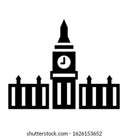 big ben icon or logo isolated sign symbol vector illustration - high quality black style vector icons
