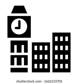big ben icon or logo isolated sign symbol vector illustration - high quality black style vector icons

