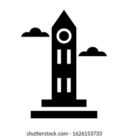 big ben icon or logo isolated sign symbol vector illustration - high quality black style vector icons
