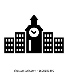 big ben icon or logo isolated sign symbol vector illustration - high quality black style vector icons
